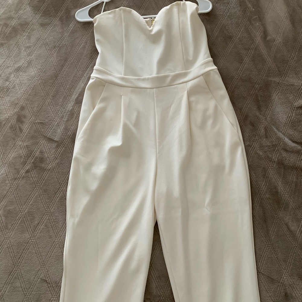 White pant jumpsuit